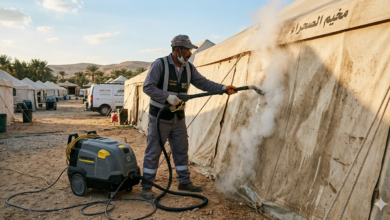 غسيل خيام بالبخار بالرياض