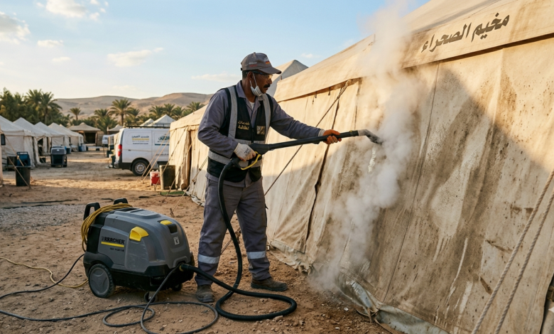 غسيل خيام بالبخار بالرياض