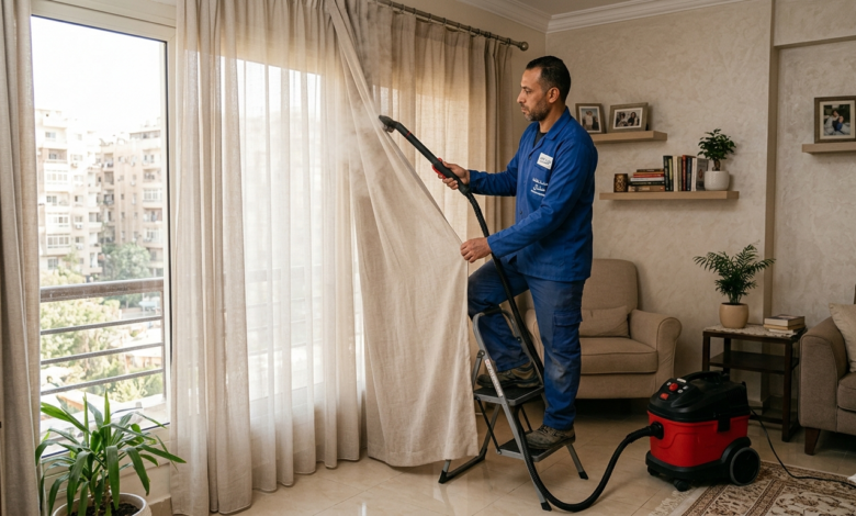 غسيل ستائر بالبخار بالرياض